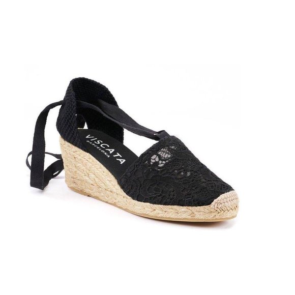 Viscata Crochet Wedge Espadrilles - Picture 7 of 9